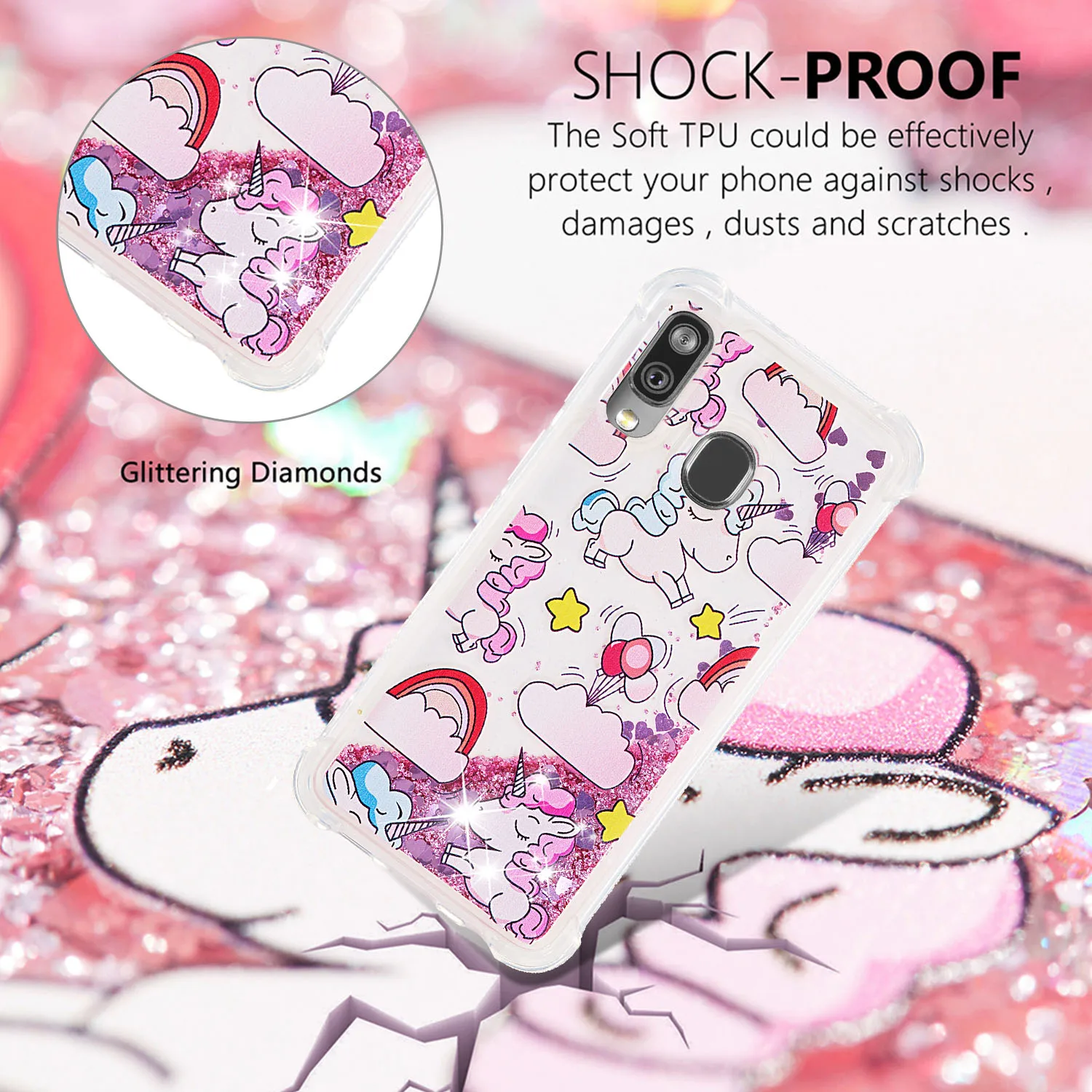 Блестящий чехол-бампер для телефона samsung Galaxy Note 10 Note10 плюс M20 M10 M30 A30 A50 A40 A20 A10