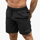 Мужские спортивные шорты для фитнеса, свободные шорты для бодибилдинга, джоггеры, летние быстросохнущие крутые короткие брюки, мужские повседневные пляжные Брендовые спортивные брюки, новинка 2021