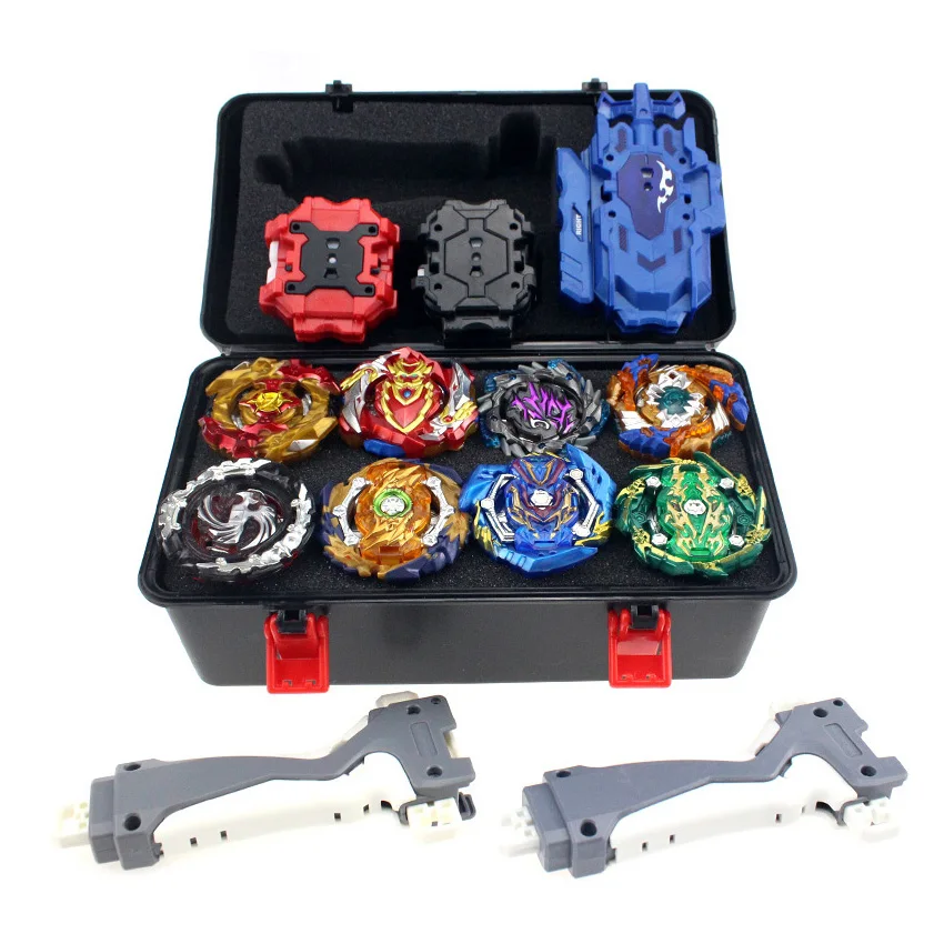 

Tops Set Launchers Beyblades Toys Toupie Metal God Burst Spinning Top Bey Blade Blades Toy bay blade bables B154 B-153