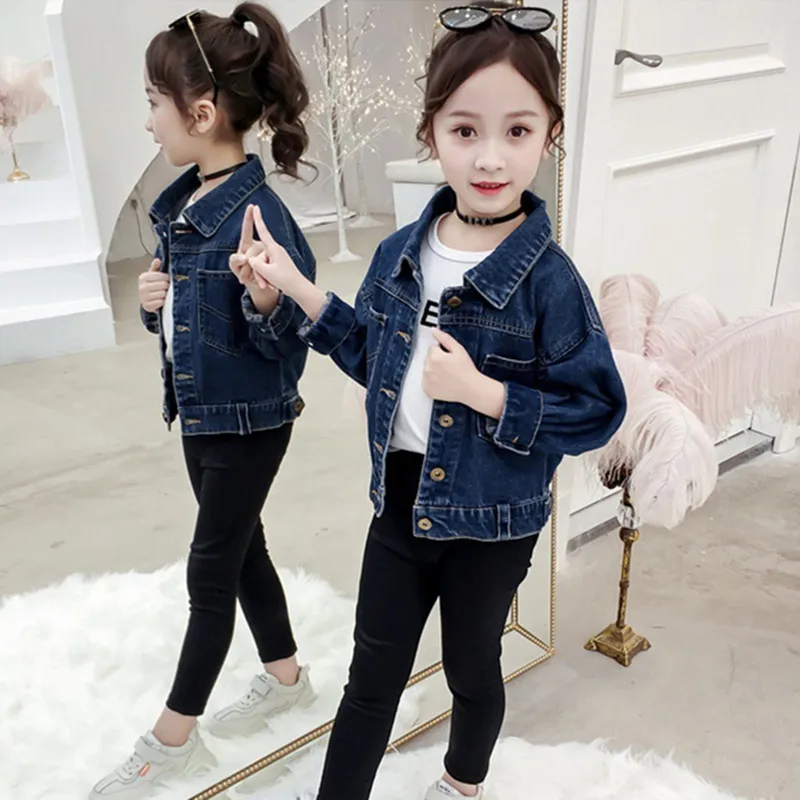 DFXD/Коллекция 2019 года Корейская Осенняя джинсовая куртка с длинными рукавами для