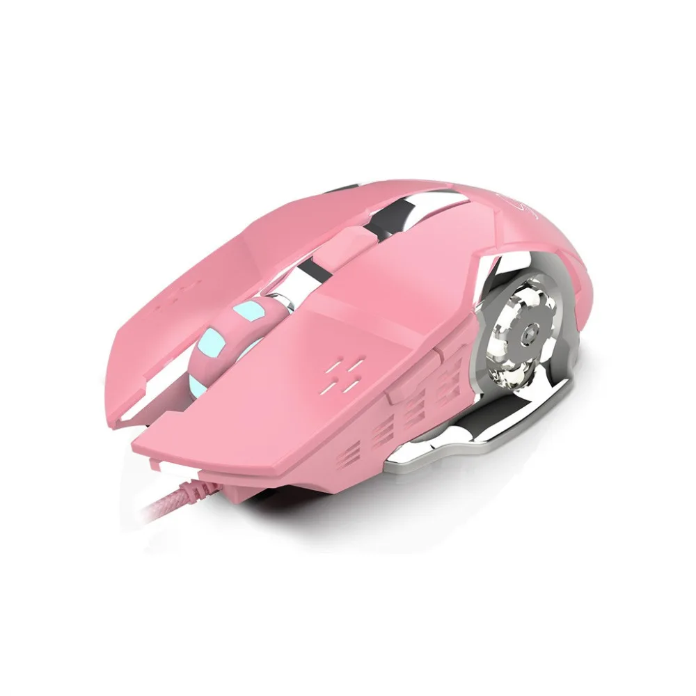 Raton яркая Проводная игровая мышь для девочек, механическая геймерская мышь, 3200 dpi для PUBG USB компьютерная мышь, геймерские мыши, трекбол 090228