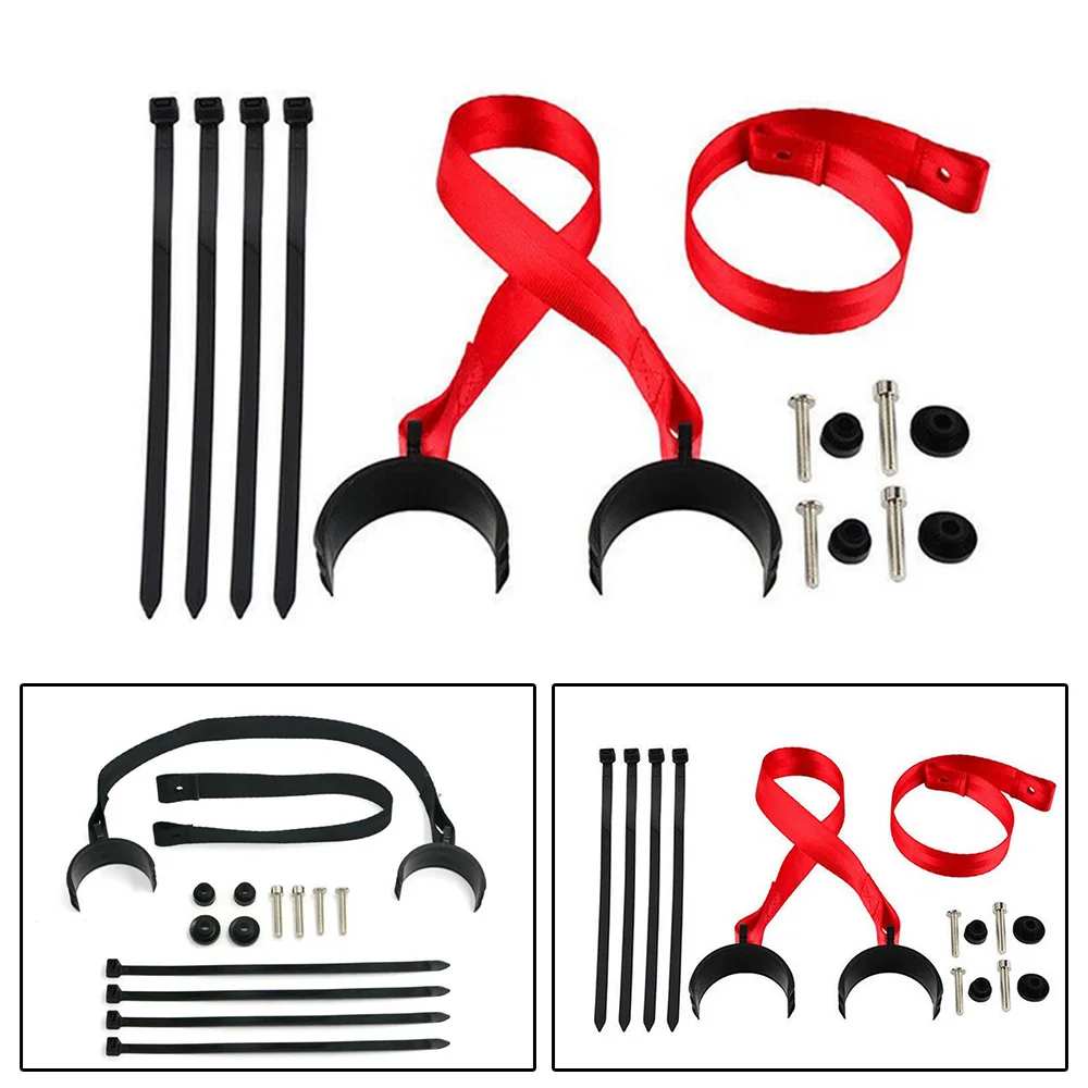 Черный/красный ремень для подъема спереди и сзади из нейлона пластика