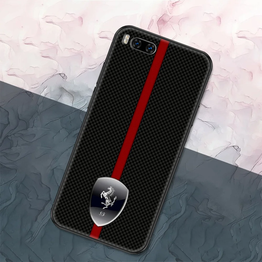 

SupercarFerrari Phone case For Xiaomi Mi Max Note 3 A2 A3 8 9 9T 10 Lite Pro Ultra black pretty bumper fashion Etui luxury coque