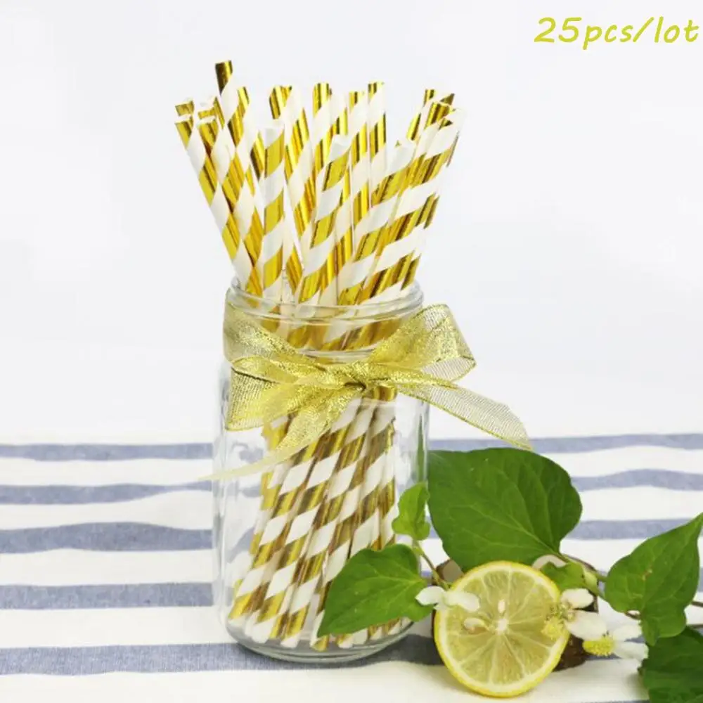 25pcs Straws 1 Taoup 60 одноразовая посуда для полотенец тарелка для стола одноразовая посуда для вечеринок 60th День Рождения Декор Для дедушки - Цвет: 25pcs Straws 1