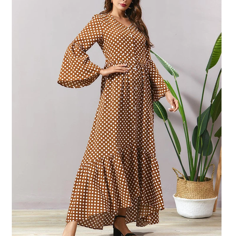 MISSJOY 2019 abaya размера плюс 4XL мусульманские дубайские платья модные женские с