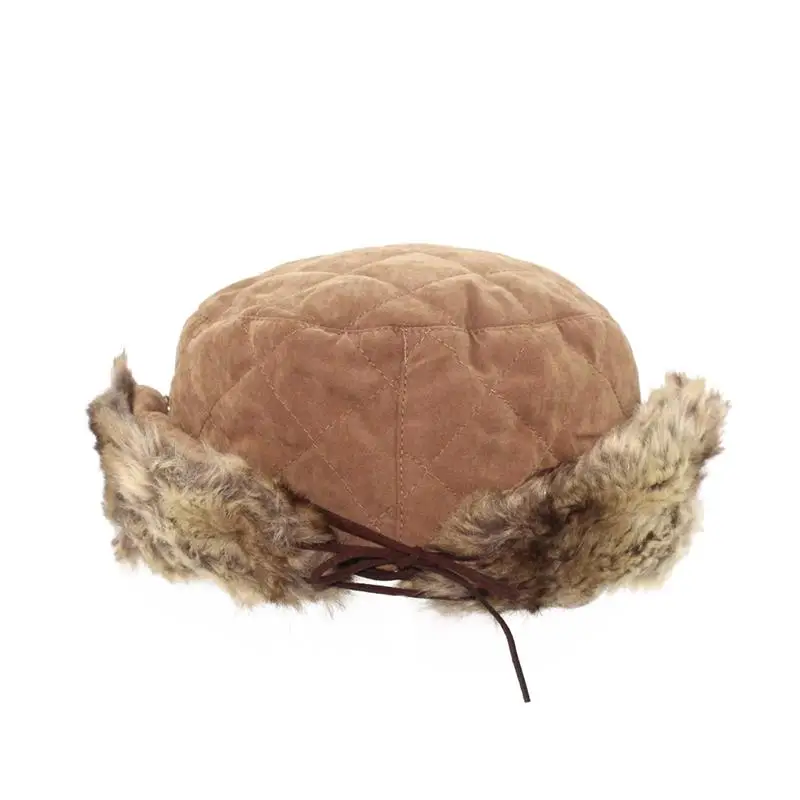 Зимняя теплая шапка Lei Feng мужская для холодной погоды Женская Толстая шерстяная с