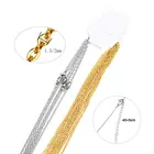 Цепочка Из Нержавеющей Стали, 1,52 мм, длина 50 см, 5 шт.