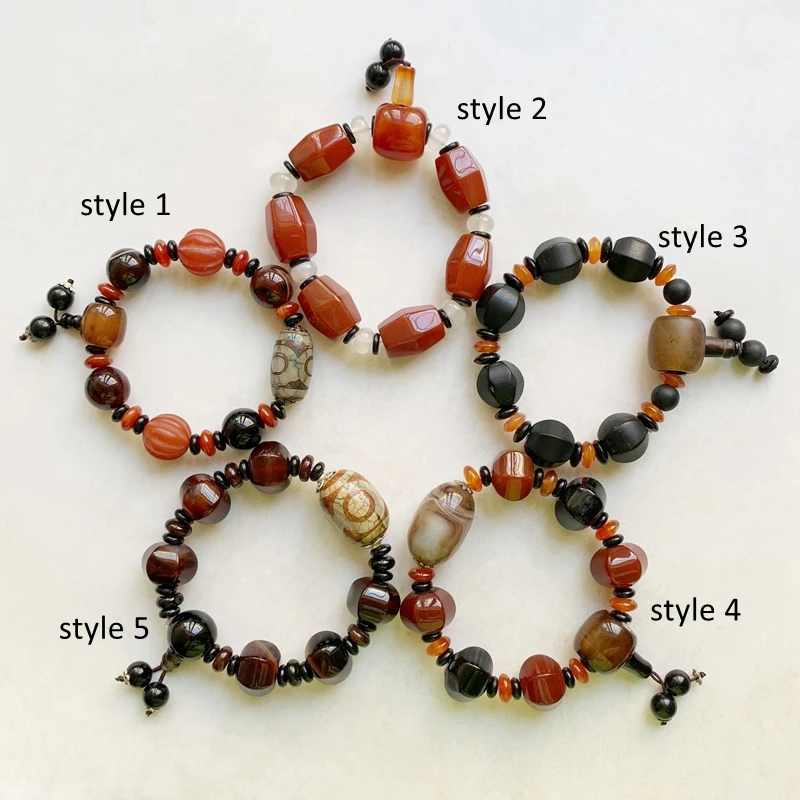 

Natural Carnelian Stone Onyx Crystal Beads Bracelets Men Male Healing Crystals Wrist Ornament Dropshipping