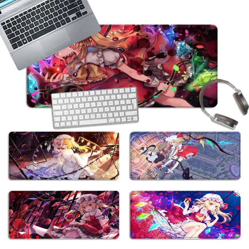 

Print Touhou Flandre Scarlet Gaming Mouse Pad PC Laptop Gamer Mousepad Anime Antislip Mat Keyboard Desk Mat For Overwatch/CS GO