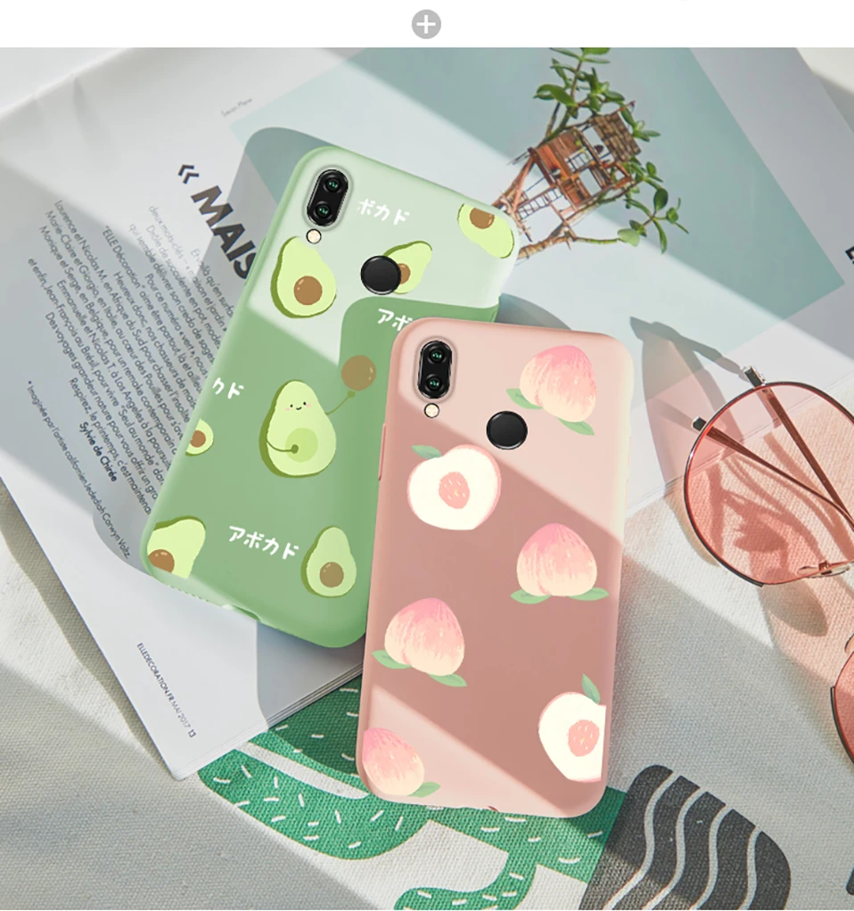 Силиконовый чехол ASINA с милыми цветами для huawei P20 P30 Lite Pro, прозрачный чехол с фруктами для huawei Honor 8X10 mate 20 Pro Fundas