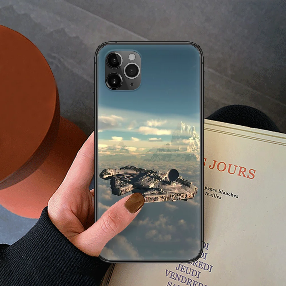 

Star Space Ship Wars Phone Case For Iphone 4 4s 5 5S SE 5C 6 6S 7 8 Plus X XS XR 11 12 Mini Pro Max 2020 black Shell Silicone