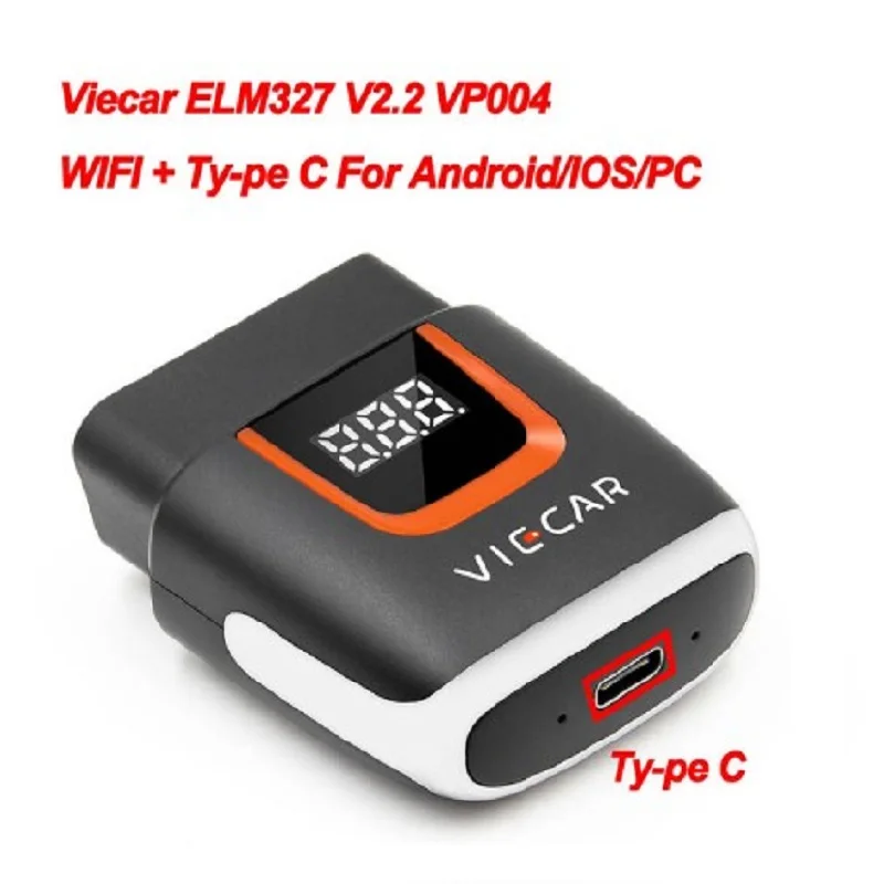 Viecar ELM327 V2.2 OBD2 считыватель кодов Bluetooth 4 0 WIFI USB Type-c для Android/IOS сканер ELM 327 OBD 2