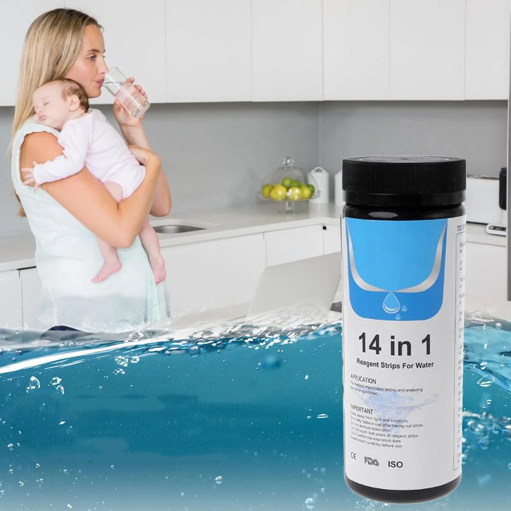 

Faucets Drinking water test strip 14-in-1 Kit Best Environmental protection NEW