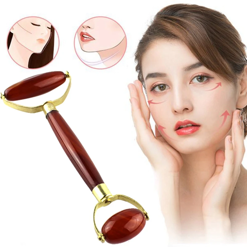 Women Fashion Anti Wrinkle Facial Massage Jade Roller Gadget Massager Beauty Tool Body Care | Красота и здоровье