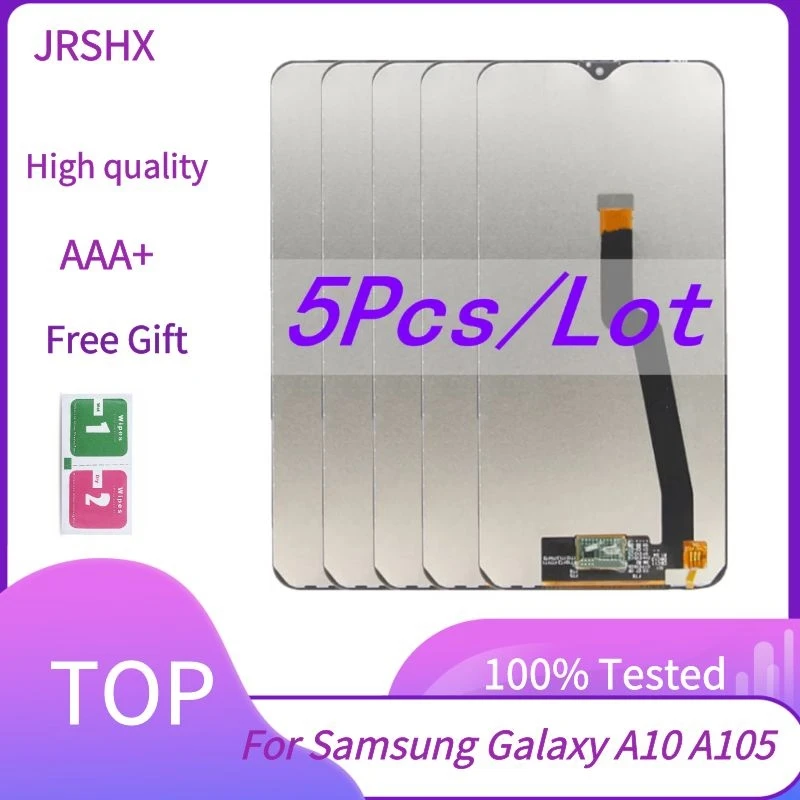 5 unids/set para Samsung Galaxy A10 A105 A105F SM-A105F pantalla LCD digitalizador de pantalla t&aacute;ctil asamblea para Samsung A10 pantalla-0