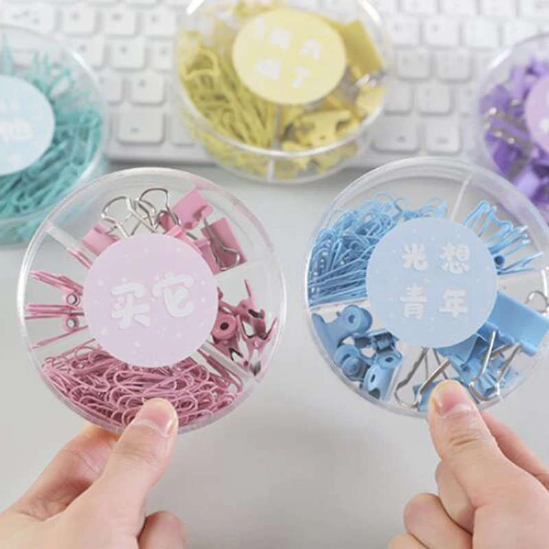 

5 Box Metal Clip Big Head Binder Office Binding Supplies Combination Set Stationery