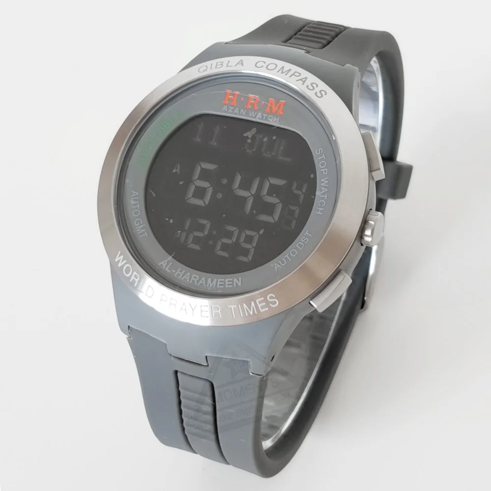 Мусульманские часы на адхане с азанским будильником для молитвы и цибла компасом