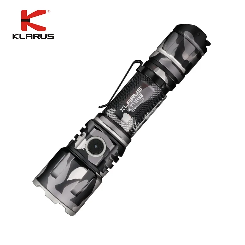 Klarus XT11GT светодиодный фонарик 2000 люменов CREE XPH35 HD E4 Тактический USB Перезаряжаемый фонарик с батареей 18650(городской камуфляж
