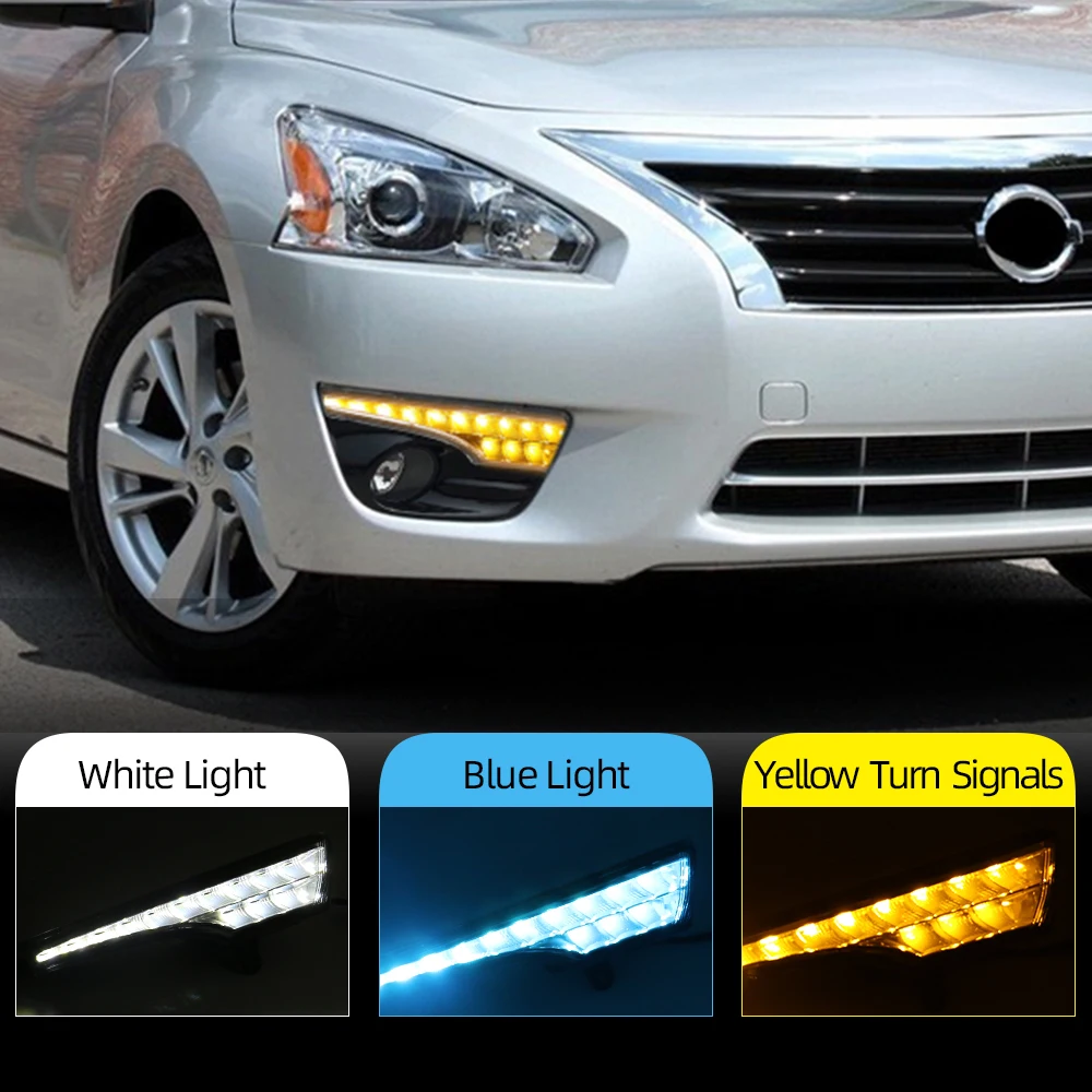 Автомобильные мигающие дневные ходовые огни для Nissan Altima Teana 2013 2014 2015 2016