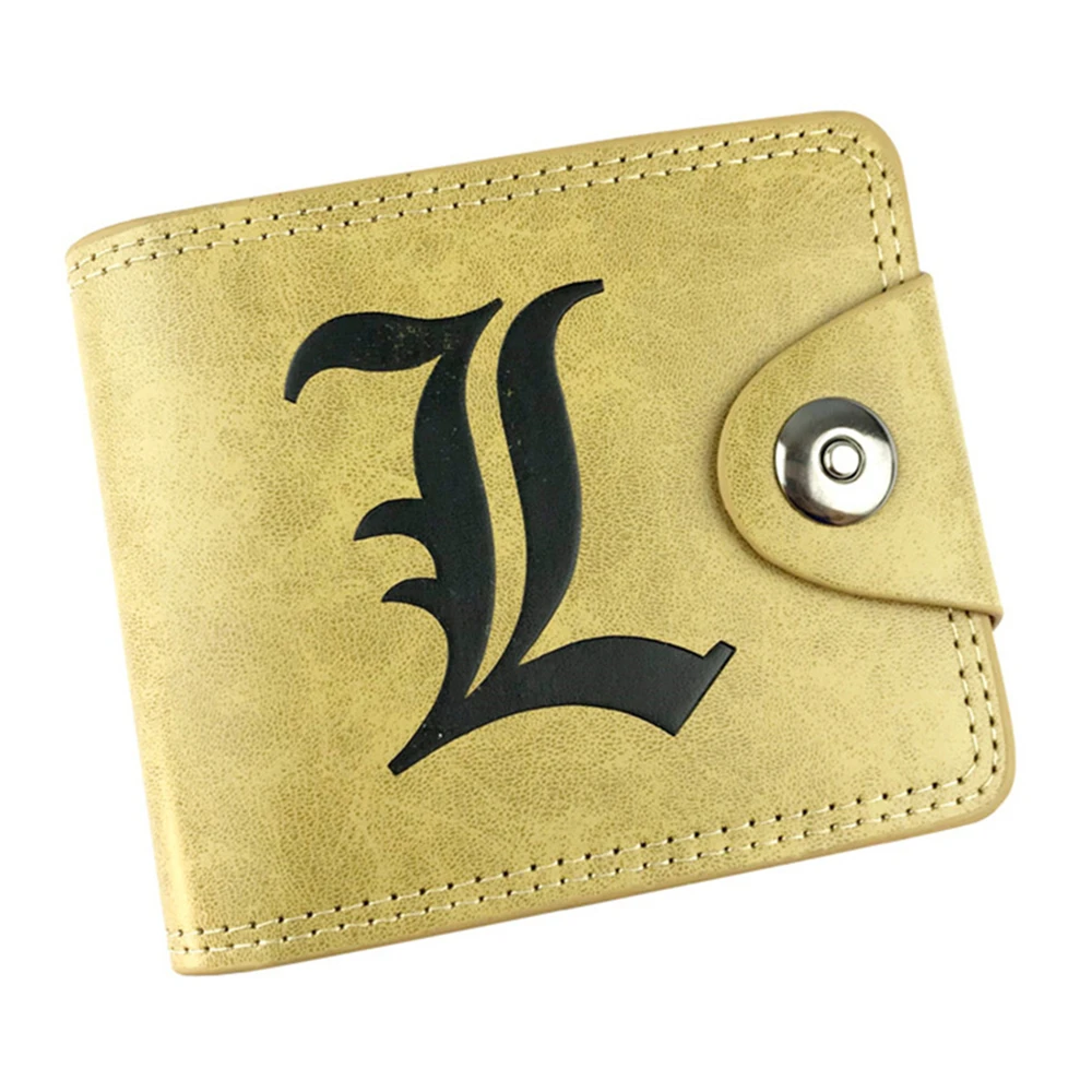

New Anime Death Note Casual PU Hidden Discount Wallet Men's Leather Photo Credit Coin Cards Holder Purses Note Compartment