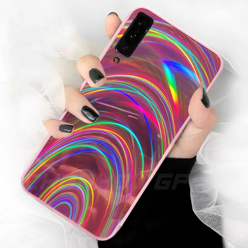 Роскошный чехол с зеркальной поверхностью для телефона Samsung Galaxy S8 S9 S10 A70 A50 A30 A10 A6 A7