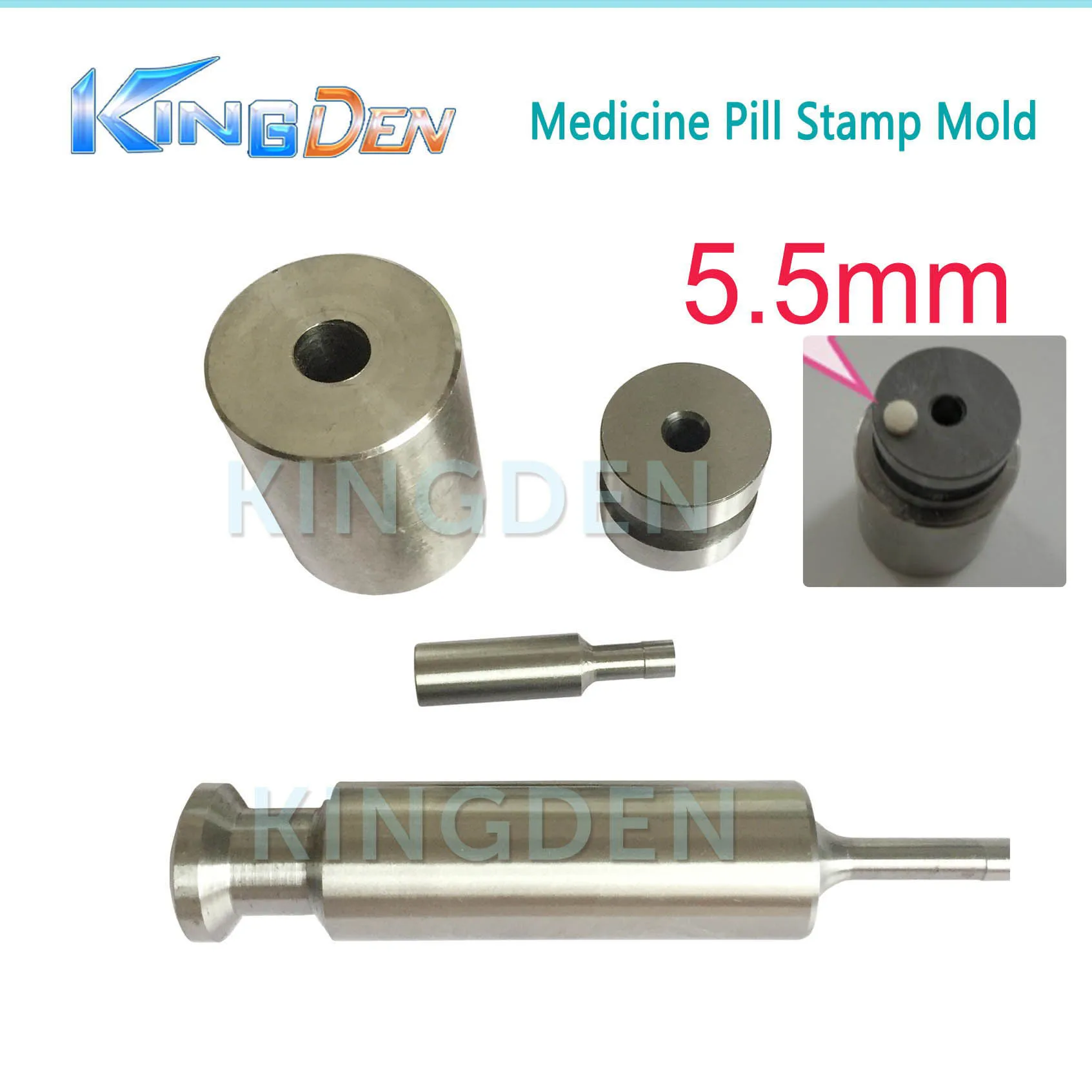 5.5mm KINGDEN медицина таблетки штамп прессформы пустые таблетки молока штампы 3D удар пресс-форма конфеты штамповки штампа кальция таблетки штамповки - Цвет: 5.5mm
