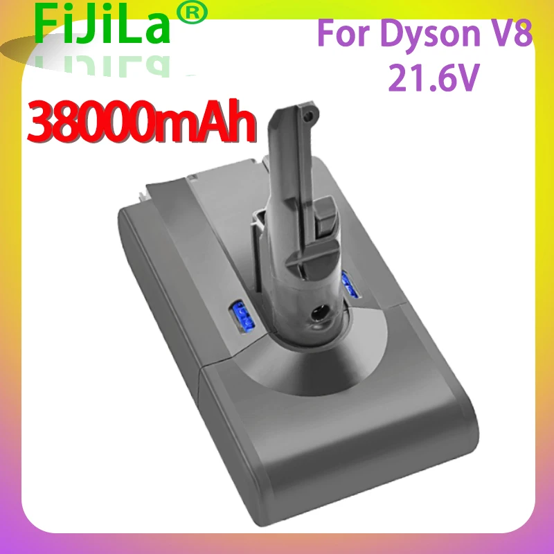 

New 38000mAh 21.6V Battery For Dyson V8 Battery for Dyson V8 Absolute /Fluffy/Animal/ Li-ion Vacuum Cleaner rechargeable Battery