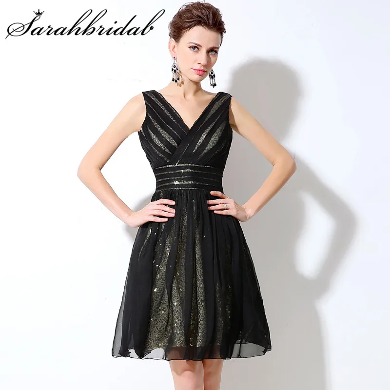 

Sweet 18 Short Homecoming Dresses Ruffle Tiered V Neck Ruched Tulle Sequins 8 Grade Graduation Cocktail Gowns Vestidos SD248