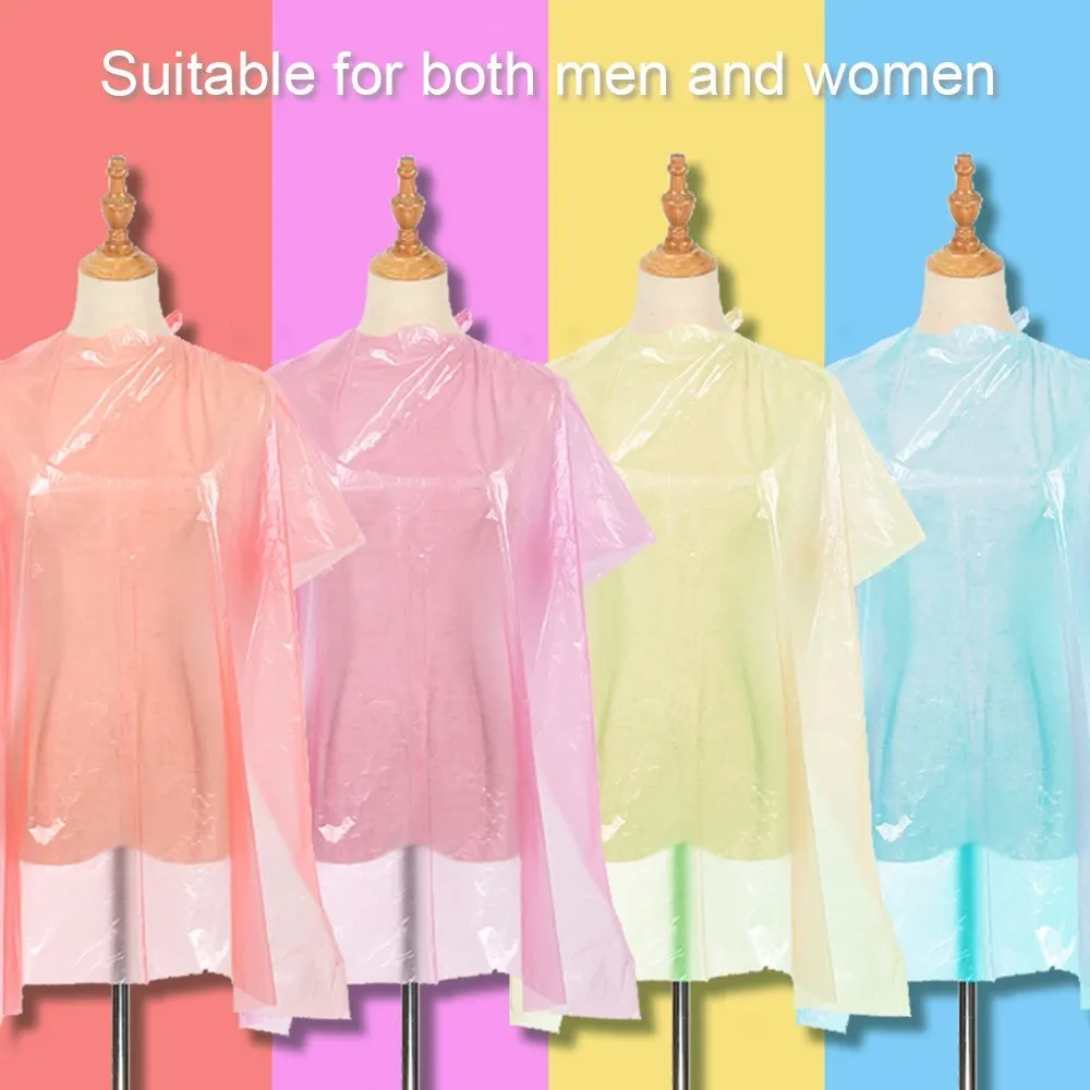 

50PCS Disposable Waterproof Hair Salon Capes Haircut Apron Salon Shampoo Cape Salon Gown for Barbershop