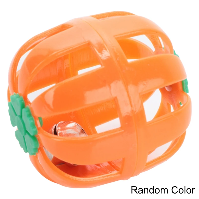 

1pcs Cat Toy Hollow Plastic Rattle Ball Interactive Cat Training Toy Pet Playing Ball l Bell Toys for Cats Kitten Pet Product