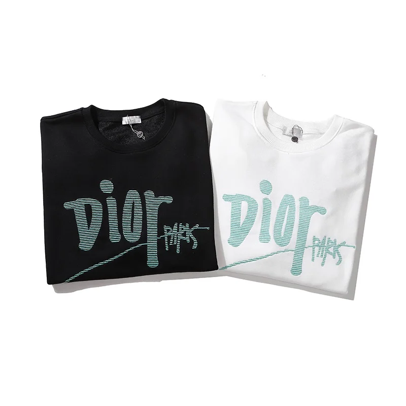 

Suter de cuello redondo Logotipo clsico, tela de algodn de alta calidad, transpirable y cmoda, manga larga, novedad de