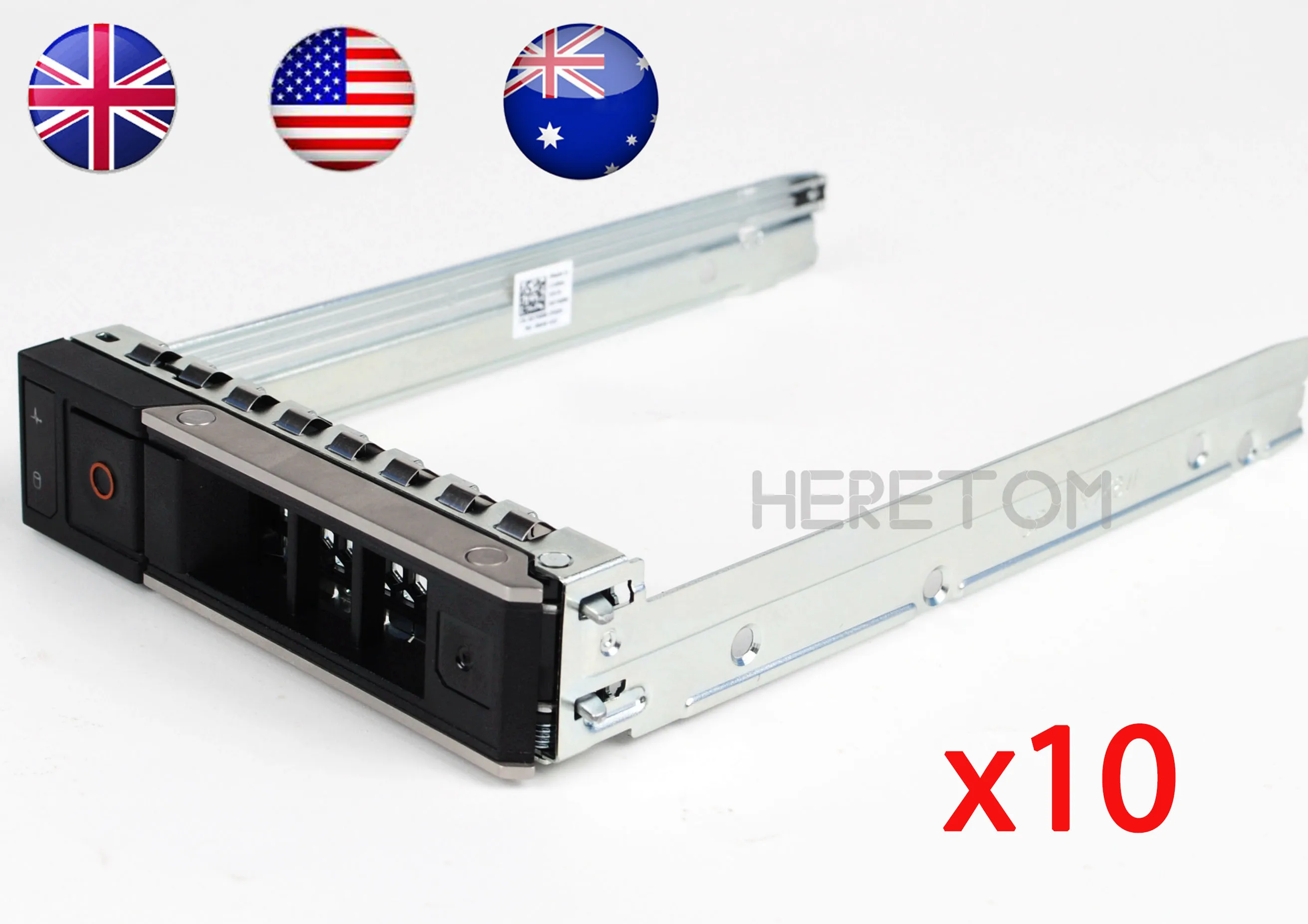 

10Pcs X7K8W SAS/SATA 3.5" LFF Tray Caddy Bracket for Dell Gen14 R340 R440 R540 R640 R740xd R940 R6415 C6420 Caddy Bracket