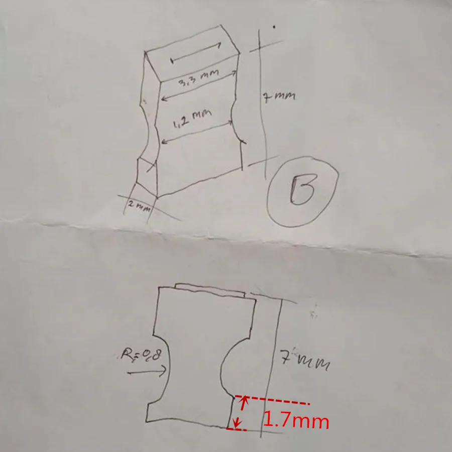 Индивидуальные штамповочные буквы для размера A 2*4*6 5 мм 62 шт. и тип B 2*3 3*7 309 |