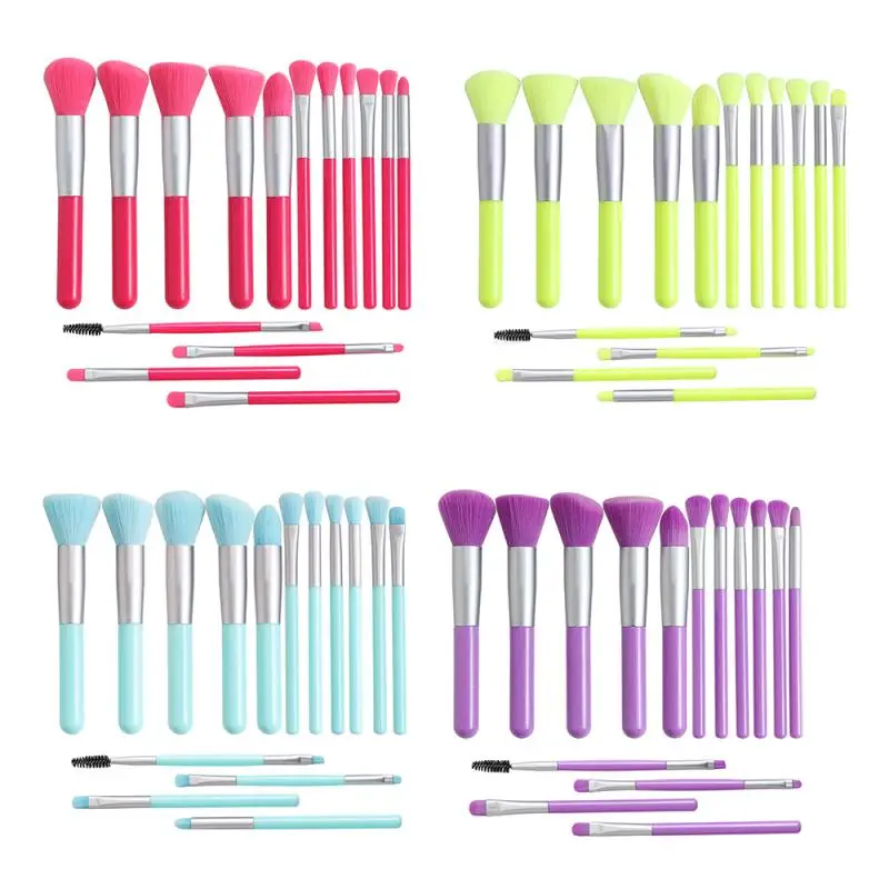 

15Pcs Makeup Brushes Tool Set Cosmetic Powder Eye Shadow Foundation Blush Blending Beauty Make Up Brush Maquiagem Tool Dropship