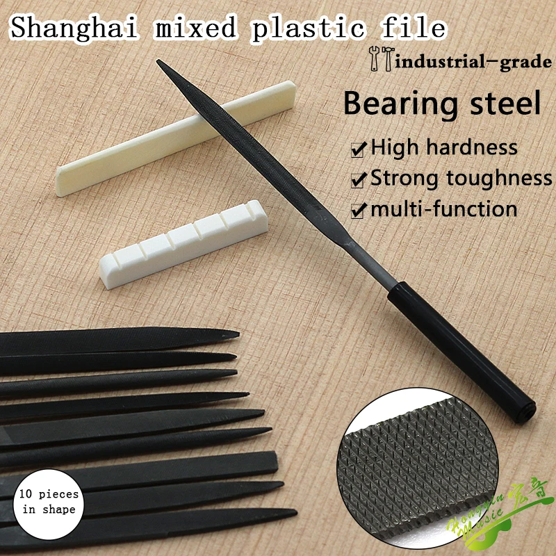 10 шт. набор иголок гитарное седло гайка ремонтные инструменты дерево заточка