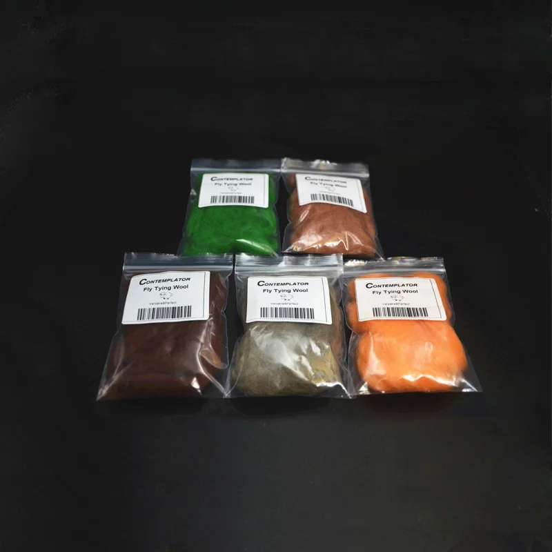 1 пакет лепбун шерстяной плавающий Краб узор материал для вязания мушек 14 цветов