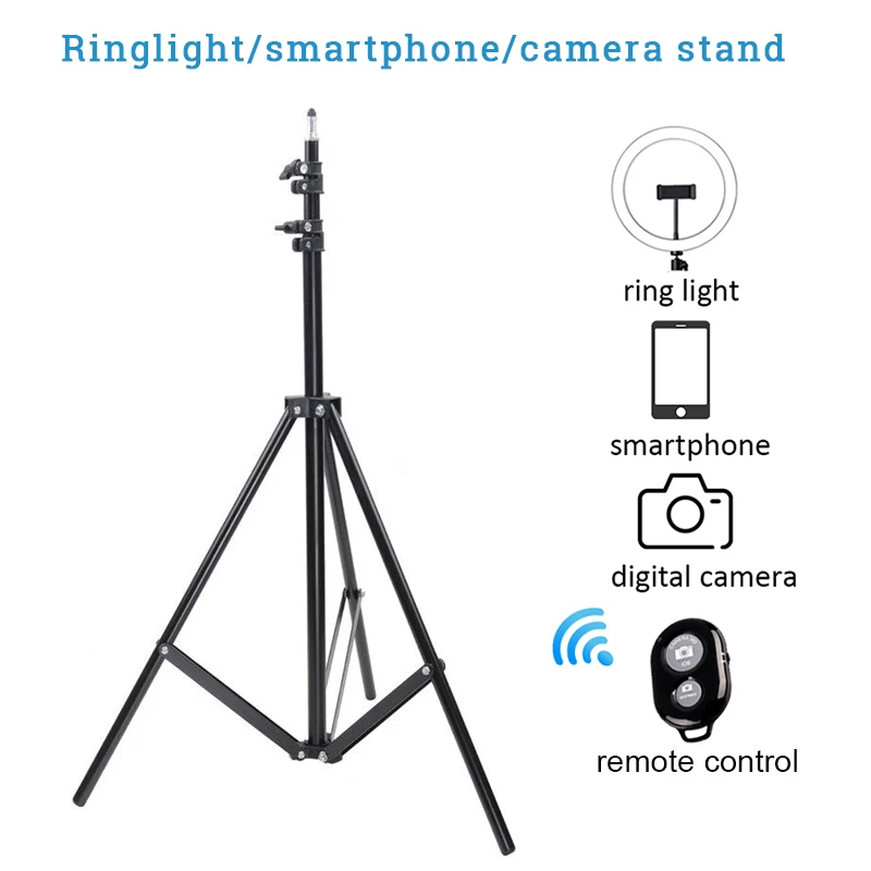 

Light Tripod Stand for Phone Camera Phone Rack Monopod with Phone Holder Remote control for Selfie Photo Video Tiktok