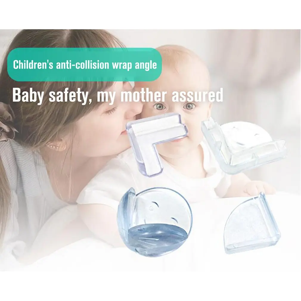 Детский прозрачный угол защиты от столкновений безопасности ребенка правый