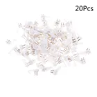 20 шт.лот белые пластиковые Невидимые настенные крючки-Вешалки для фоторамки для фотографий жесткие настенные крючки для фоторамки