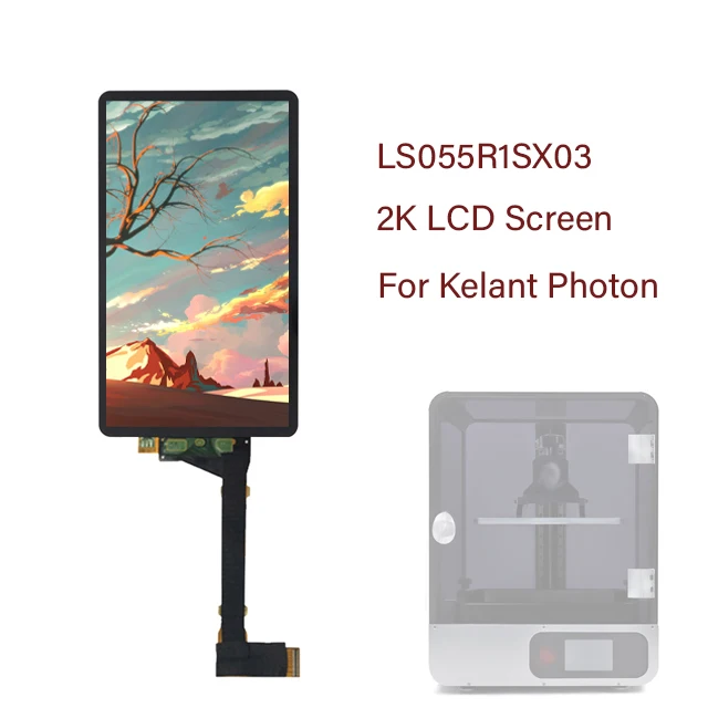 ЖК-экран 5 дюйма 2560x1440 для 3D-принтера Kelant Photon сменный 2K с пленкой из закаленного