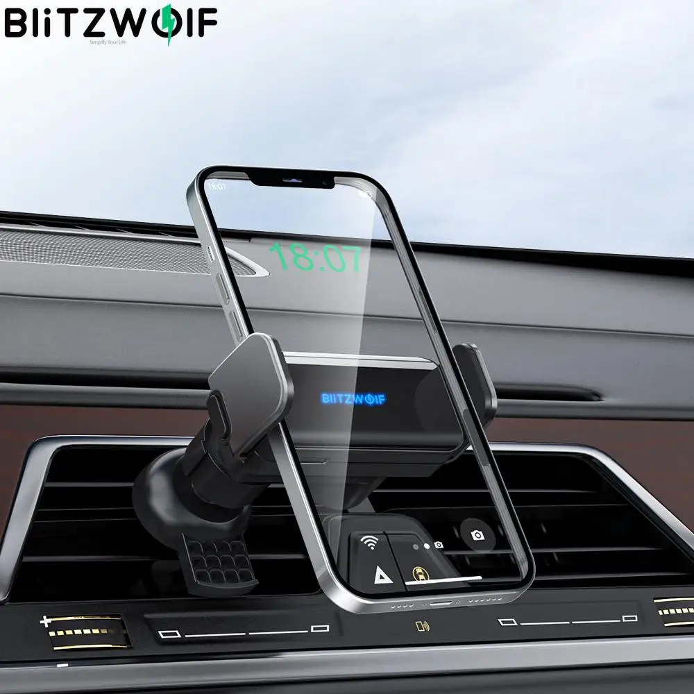 Автомобильный держатель телефона 2 в 1 BlitzWolf BW-CF2 для на вентиляционную