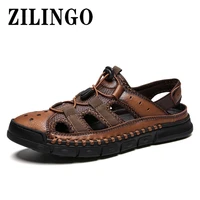 summer mens sandals breathable flat mesh casual shoes comfortable mens beach sandals outdoor men sneakers male hiking sandals