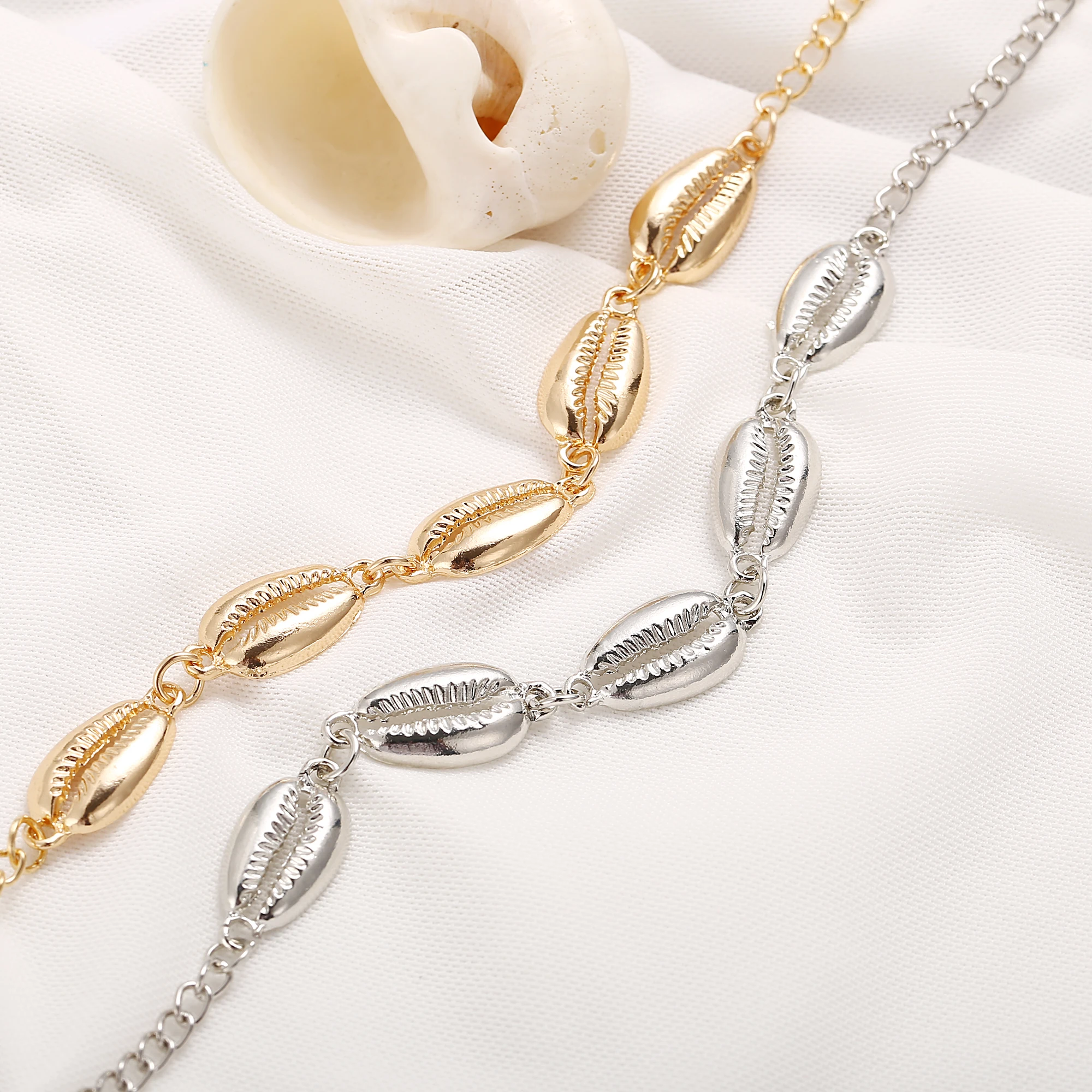 Ожерелье-чокер в богемном стиле форме животных ожерелье виде раковины морской