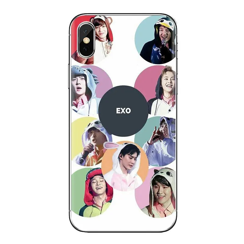 EXO band k-pop kpop Soft Transparent Cases Covers For LG G3 G4 Mini G5 G6 G7 Q6 Q7 Q8 Q9 V10 V20 V30 X Power 2 3 K10 K4 K8 2017 |