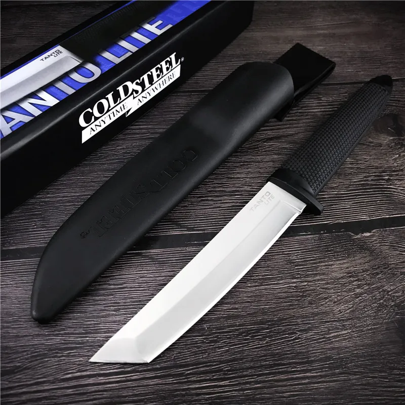 

Cold Steel 20TL Outdoor Camping Knife Kray EX Handle Samurai Sword Tactical Survival Knife Hunting Tool EDC Fixed Blade Knife