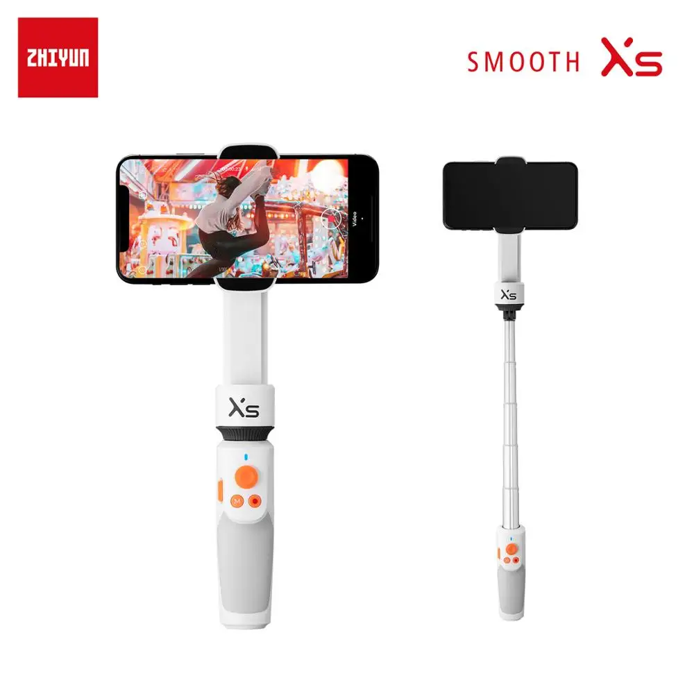 

Zhiyun Smooth XS шарнирные селфи-палки Ручной Стабилизатор Palo для iPhone 12 Pro 11 XS XR Huawei Xiaomi Redmi Samsung