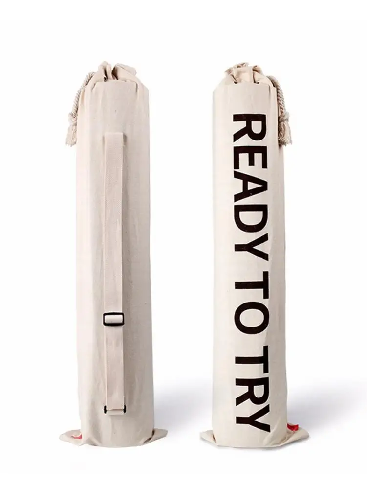 Чехол для коврика йоги из хлопка и льна сумка хранения практичный портативный