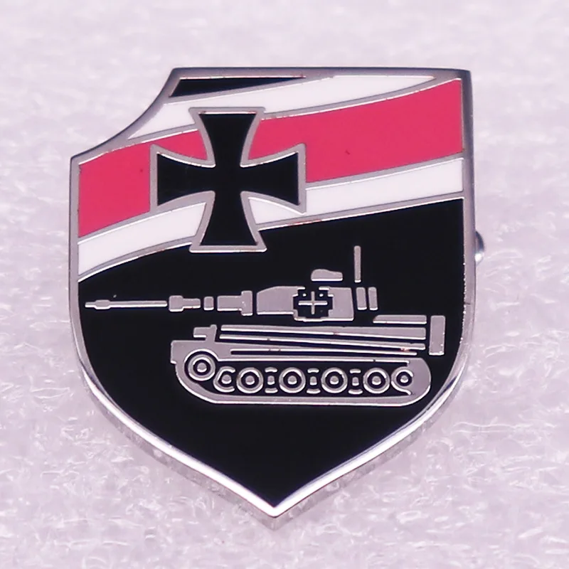 Жесткие эмалированные булавки с черным крестом немецкие военные Броши времен 2