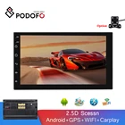 Автомобильный мультимедийный плеер Podofo, Android 2Din, MP5, видео плеер, автомагнитола, GPS, Wi-Fi, Bluetooth, FM, 7 дюймов, 2.5D экран, автомагнитола