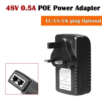 dc 48v 0 5a 24w poe injector power over ethernet adapter for ip camera wifi poe injector wall supply uk us eu plug options
